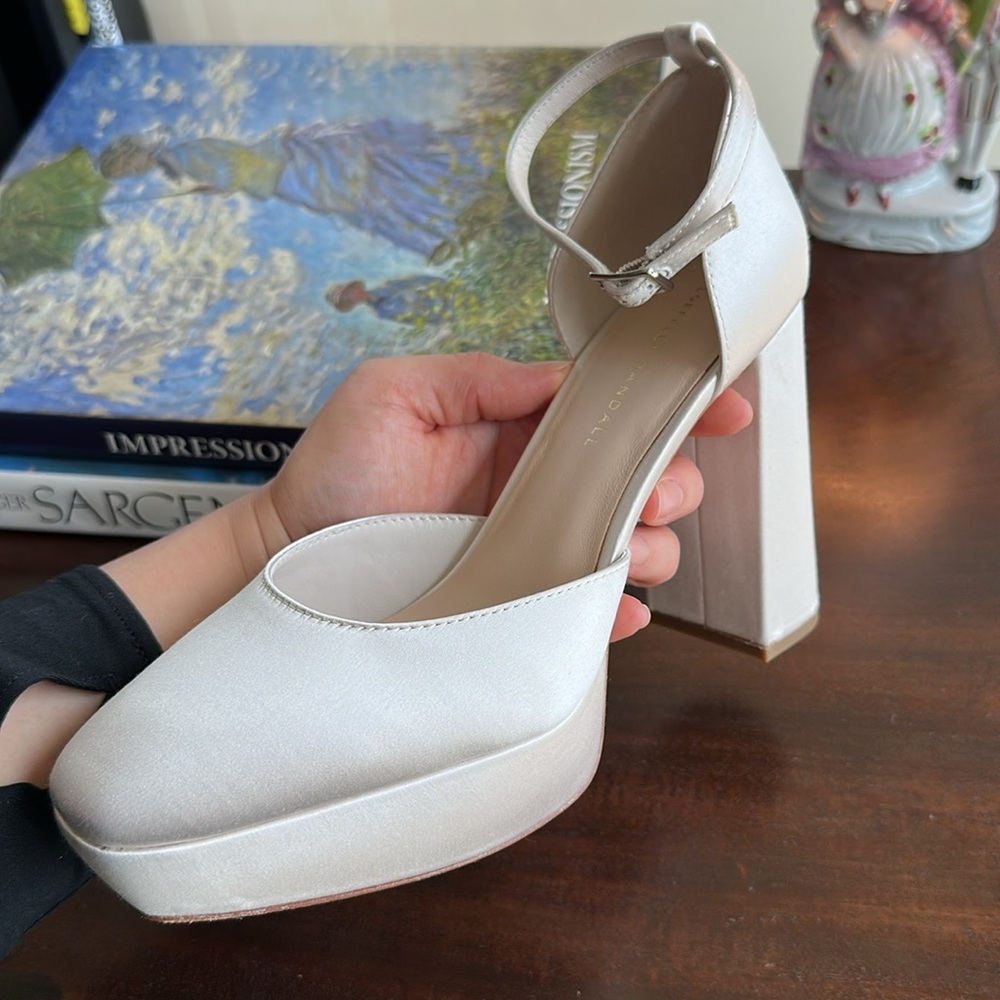 Loeffler Randall’s Selina platform White Block Heel - Picture 5 of 5